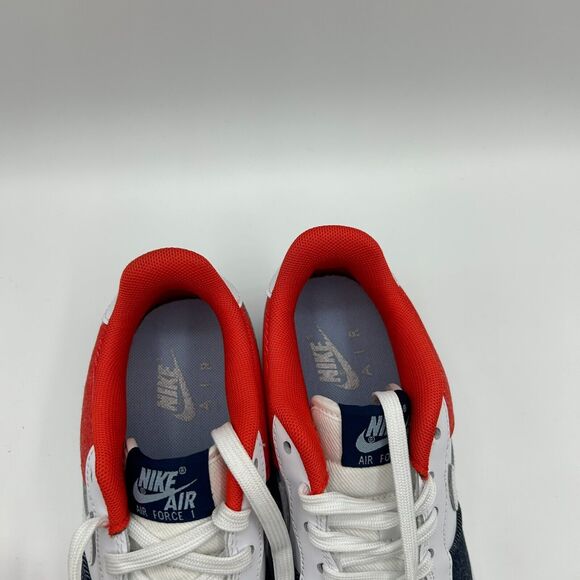 Nike Air Force 1 Low GS USA Denim White Blue Red - Picture 8 of 8